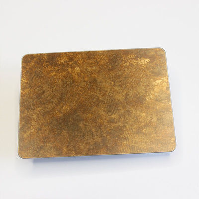 العتيقة ورقة الزخرفية الفولاذ المقاوم للصدأ البرونزية شعري الذهبي 4mm سمك لفائف لوحة