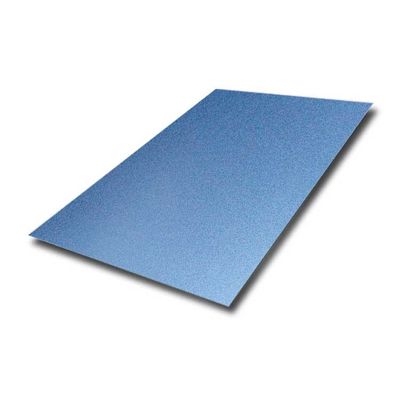 سماوي اللون الأزرق 0.8 مم سميكة 4x8 الفولاذ المقاوم للصدأ ورقة ساندبلاستينج AFP إنهاء