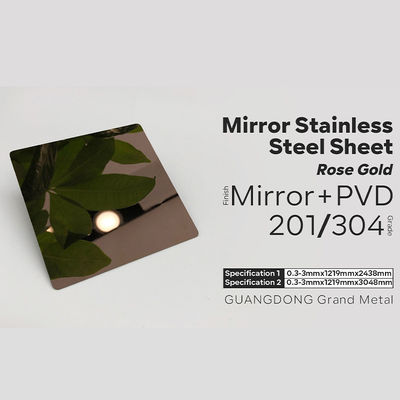 8k سوبر مرآة الفولاذ المقاوم للصدأ ورقة 201304 صفيحة زخرفية معدنية