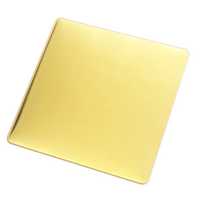 3.0mm لون الذهب الفولاذ المقاوم للصدأ ورقة Inox مرآة الانتهاء من الذهب الفولاذ المقاوم للصدأ لوحة 304