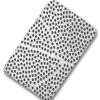AiSi مشقوق مثقبة ورقة معدنية جدار ديكور 1.5 مم ورقة الفولاذ المقاوم للصدأ