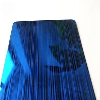 صفيحة من الفولاذ المقاوم للصدأ ملطخة باللون الأزرق 304 سمكها 3.0 ملم لتزيين المصعد