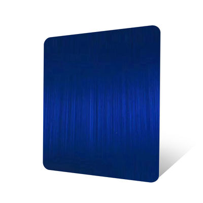 البضائع الفورية الأزرق الممشط من الفولاذ المقاوم للصدأ الصفيحة المقاومة الباردة 0.3mm سمك