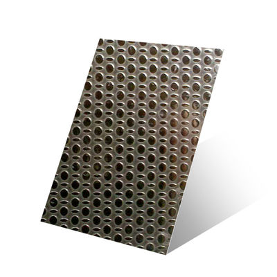 نمط غير منتظم مخصص 304 الفولاذ المقاوم للصدأ لوحة مربعة ديكور داخلي