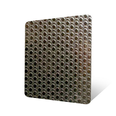 نمط غير منتظم مخصص 304 الفولاذ المقاوم للصدأ لوحة مربعة ديكور داخلي