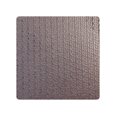 304 316 لون ريترو براون لوحة معدنية مدرجة للزخرفة مشروع ورق الفولاذ المقاوم للصدأ