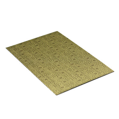 4ftx8ft 304201 صفائح معدنية من الفولاذ المقاوم للصدأ نحاسية طلاء ألوان عتيقة لتزيين إطار الباب