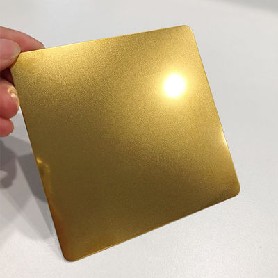 0.5mm الزخرفية ورقة الفولاذ المقاوم للصدأ لون الذهب حبة انتقد معيار JIS