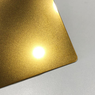 0.5mm الزخرفية ورقة الفولاذ المقاوم للصدأ لون الذهب حبة انتقد معيار JIS