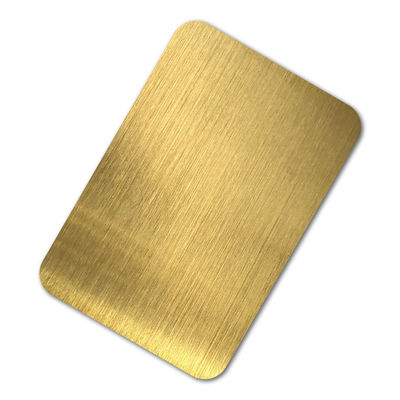JIS PVD صفائح الفولاذ المقاوم للصدأ المصقول مطلية بالذهب 2 مم 304 لوحة الفولاذ المقاوم للصدأ شعري