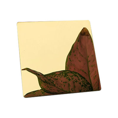 بولي كلوريد الفينيل مرآة طلاء ذهبية ديكور ورقة الفولاذ المقاوم للصدأ لحوض المطبخ