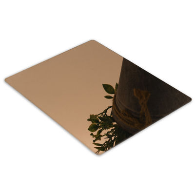 PVD طلاء مرآة إنهاء ورقة لوحة الفولاذ المقاوم للصدأ الزخرفية