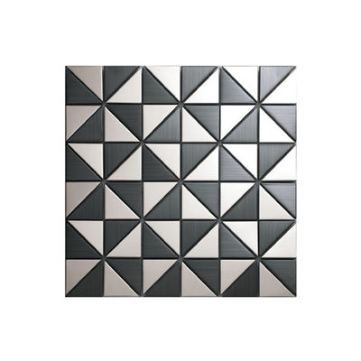 المطبخ 3D فسيفساء ديكور الفولاذ المقاوم للصدأ بلاط الحائط باكسبلاش AISI 1219X2438mm