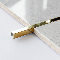 الزخرفية المصقول الفولاذ المقاوم للصدأ بلاط تقليم U شكل مربع لوحة الحائط الذهب معدن أنبوب الملامح حافة الأنبوب