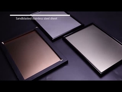 ساندبلاست حبة منتفخة ss النهاية الزخرفية الفولاذ المقاوم للصدأ الصفائح المعدنية حافة مطحنة