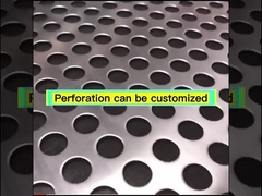 لوحة شاشة معدنية مثقبة من الفولاذ المقاوم للصدأ